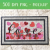 Love Lives Here Doormat Design - DIGITAL FILE FOR SUBLIMATION