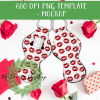 Set of 5 Valentine Doodles Lip Balm Templates - DIGITAL FILE FOR SUBLIMATION - Image 7