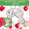 Set of 5 Valentine Doodles Lip Balm Templates - DIGITAL FILE FOR SUBLIMATION - Image 6