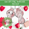 Set of 5 Valentine Doodles Lip Balm Templates - DIGITAL FILE FOR SUBLIMATION - Image 5