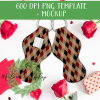Set of 5 Valentine Plaid Lip Balm Templates - DIGITAL FILE FOR SUBLIMATION - Image 3