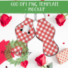 Set of 5 Valentine Plaid Lip Balm Templates - DIGITAL FILE FOR SUBLIMATION - Image 2