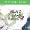 Beads & Bling Mardi Gras Thing - DIGITAL FILE FOR SUBLIMATION