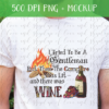 Tried to be A Gentleman Campfire Wine Duo - DIGITAL FILE FOR SUBLIMATION