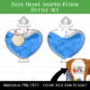 Blue Heart Potion Bottles - Design Element
