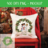 Pineberry Wreath Snowman Bundle - 14 PNGS - DIGITAL FILE FOR SUBLIMATION - Image 5