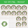 Pineberry Wreath Snowman Bundle - 14 PNGS - DIGITAL FILE FOR SUBLIMATION