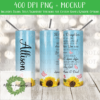 Sunflower & Butterfly "To My Daughter/Child" Poem Skinny Tumbler Design - DIGITAL FILE FOR SUBLIMATION