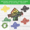 Difference Maker Black History - What's Your History? BUNDLE OF 5 - DIGITAL FILE FOR SUBLIMATION