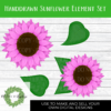 Pink Sunflower Clipart - Design Element
