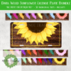 Dark Wood Sunflower w. Border License Bundle -30 Files- DIGITAL DESIGN FOR SUBLIMATION