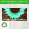 Dark Wood Sunflower w. Border License Bundle -30 Files- DIGITAL DESIGN FOR SUBLIMATION - Image 25